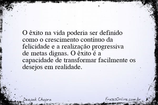 Frase de Deepak Chopra