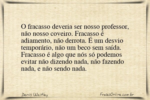 Frase de Denis Waitley