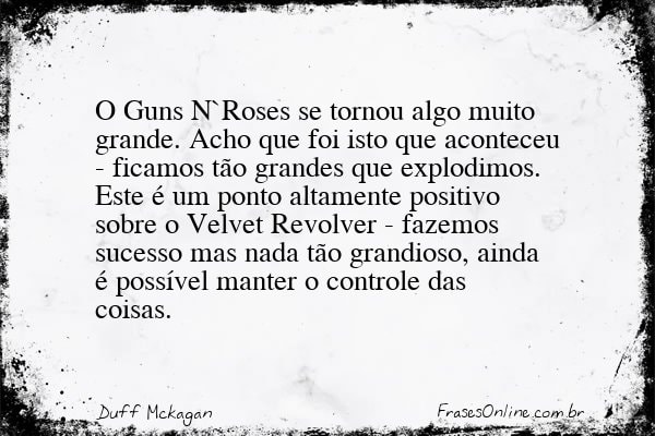 Frase de Duff Mckagan