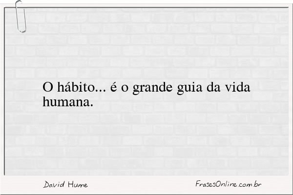 Frase de David Hume