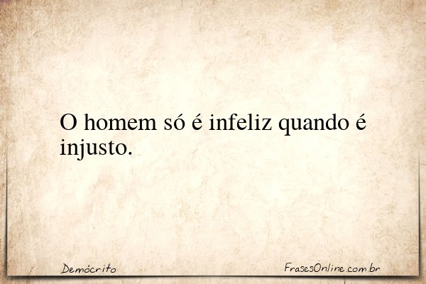 Frase de Demócrito