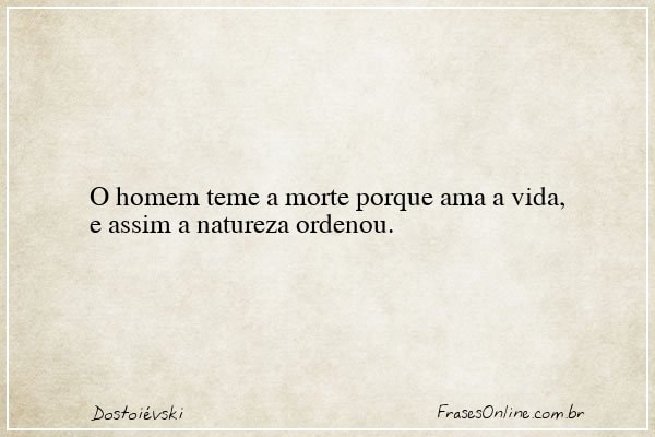 Frase de Dostoiévski