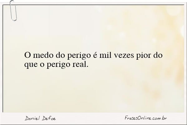 Frase de Daniel Defoe