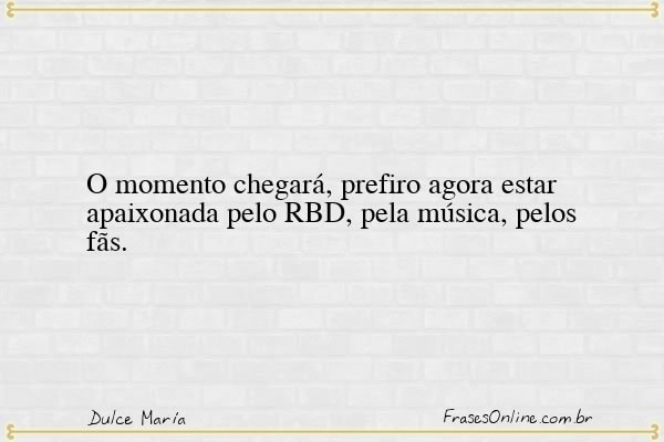 Frase de Dulce María