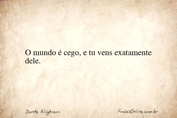 Frase de Dante Alighieri