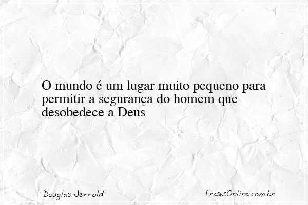 Frase de Douglas Jerrold
