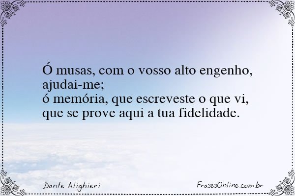 Frase de Dante Alighieri