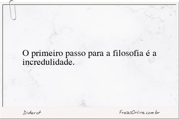 Frase de Diderot