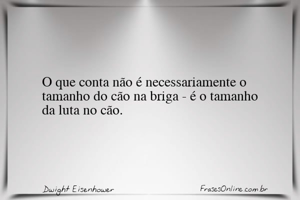 Frase de Dwight Eisenhower
