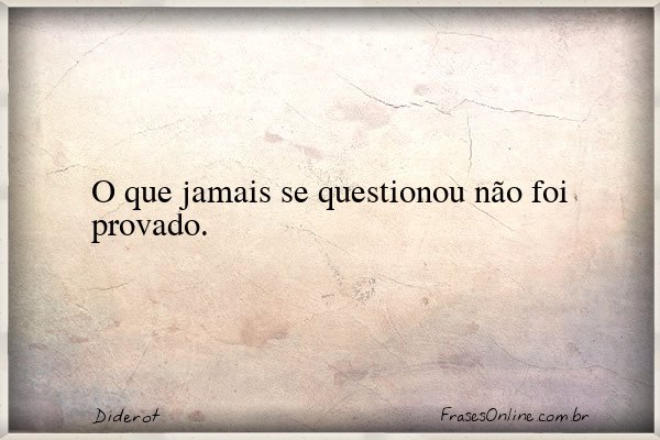 Frase de Diderot