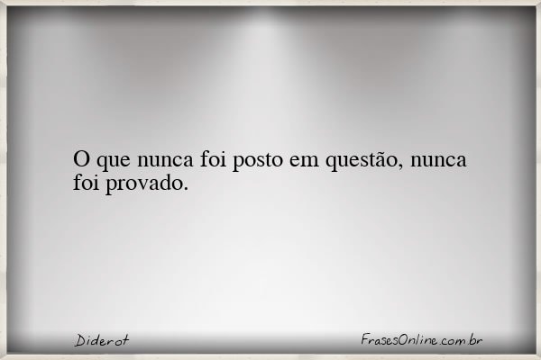 Frase de Diderot