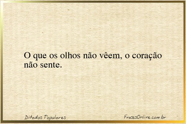 Frase de Ditados Populares