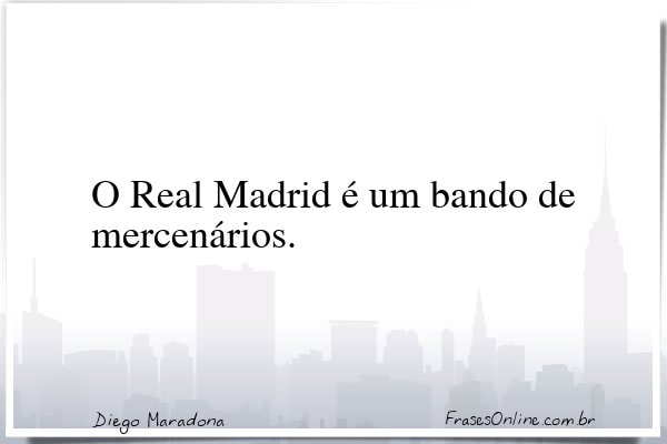 Frase de Diego Maradona