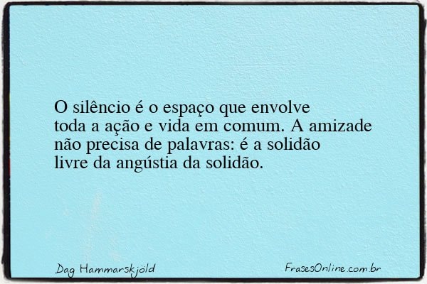 Frase de Dag Hammarskjöld