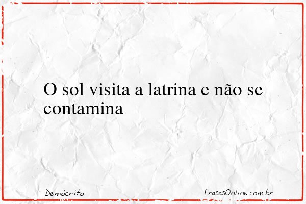 Frase de Demócrito