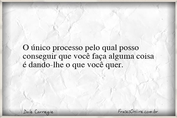 Frase de Dale Carnegie