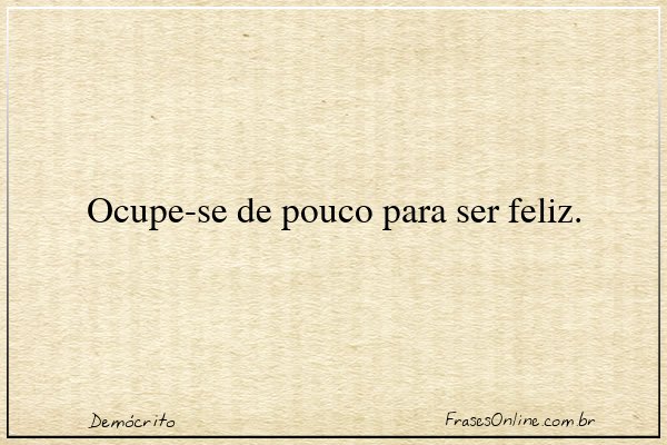 Frase de Demócrito