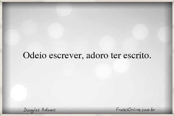 Frase de Douglas Adams