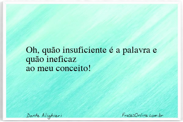 Frase de Dante Alighieri