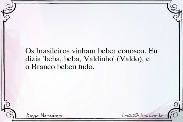 Frase de Diego Maradona