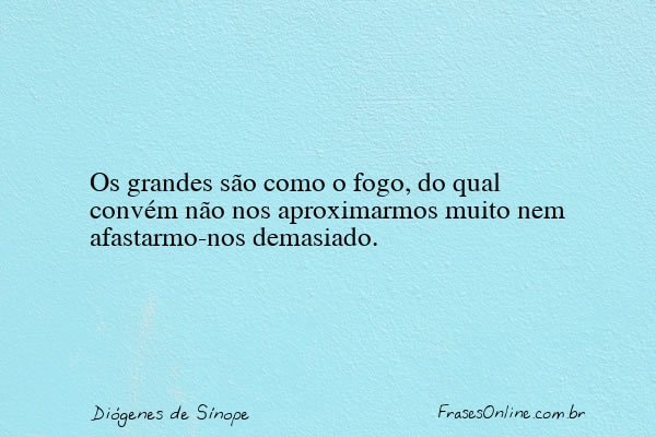 Frase de Diógenes de Sínope