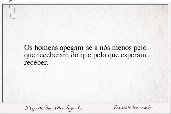 Frase de Diego de Saavedra Fajardo