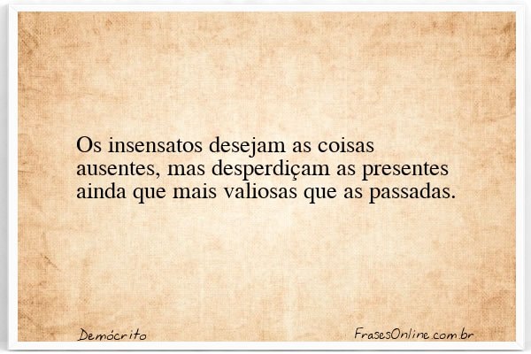 Frase de Demócrito