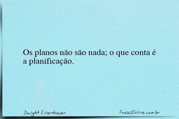 Frase de Dwight Eisenhower