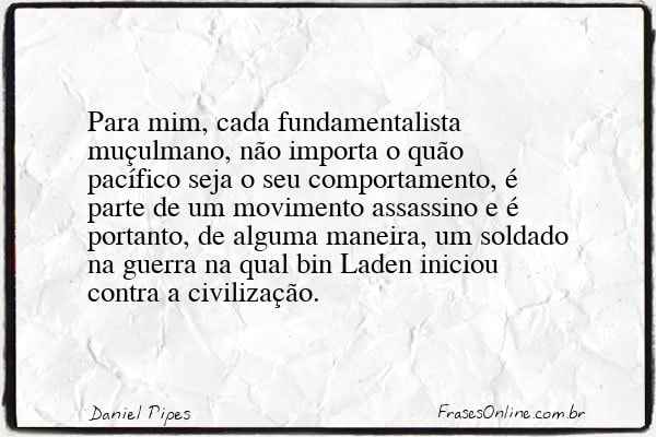 Frase de Daniel Pipes