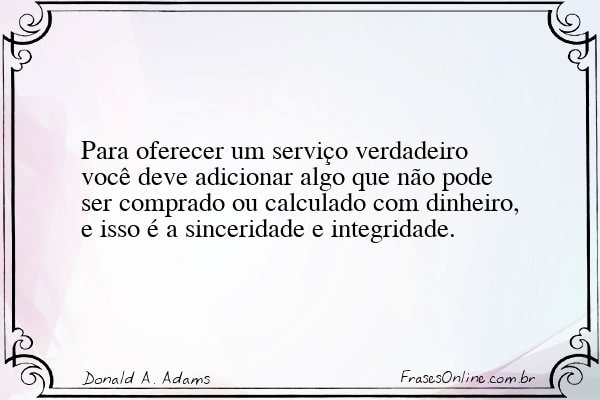 Frase de Donald A. Adams
