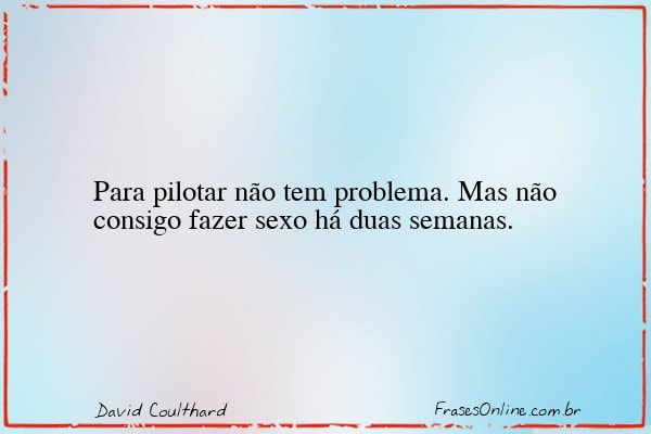 Frase de David Coulthard