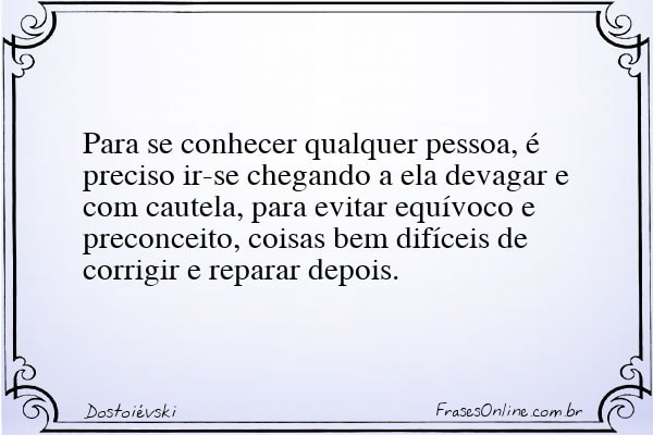 Frase de Dostoiévski