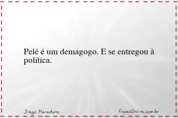 Frase de Diego Maradona