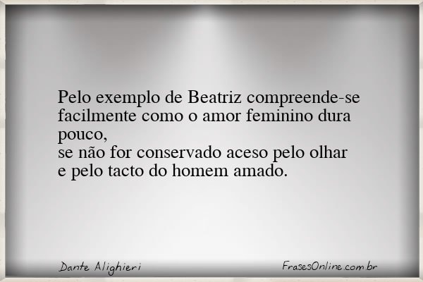 Frase de Dante Alighieri