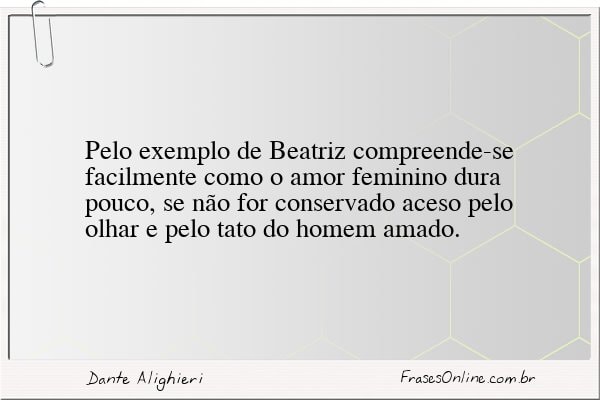 Frase de Dante Alighieri