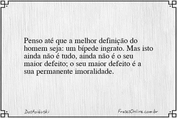 Frase de Dostoiévski