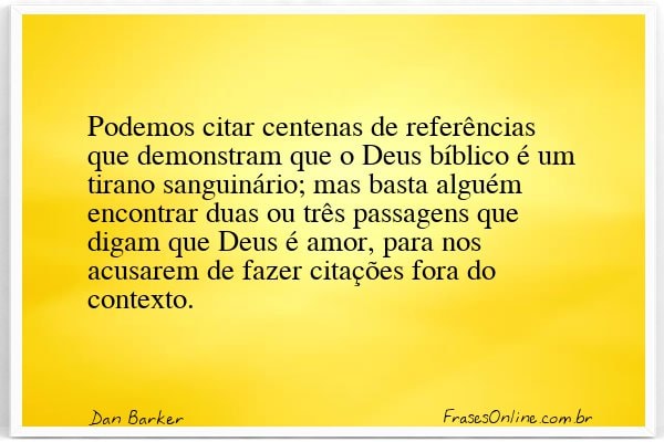 Frase de Dan Barker