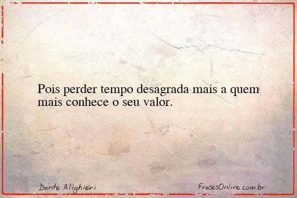 Frase de Dante Alighieri