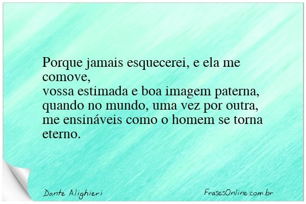 Frase de Dante Alighieri