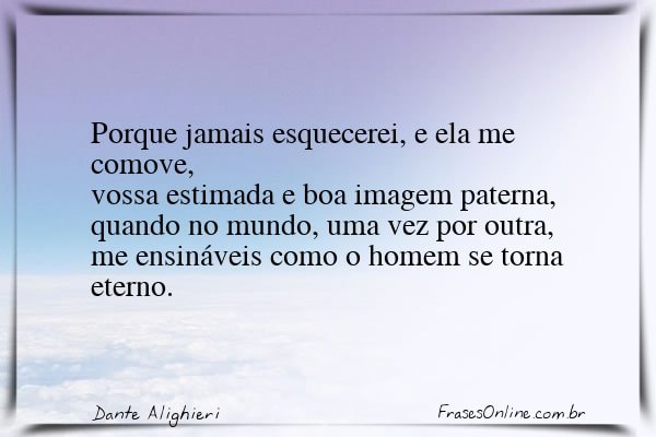 Frase de Dante Alighieri