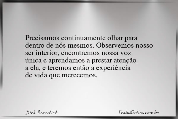 Frase de Dirk Benedict
