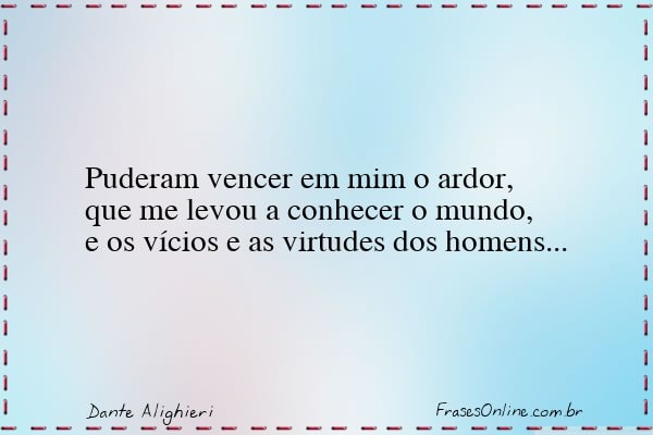 Frase de Dante Alighieri