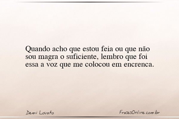 Frase de Demi Lovato