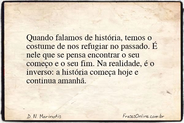 Frase de D. N. Marinotis