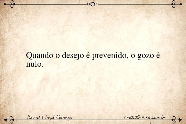 Frase de David Lloyd George