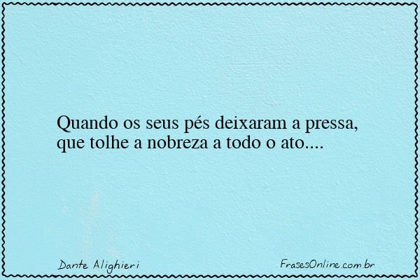 Frase de Dante Alighieri