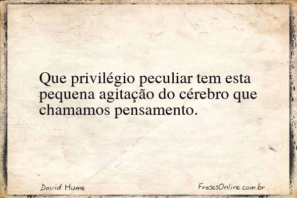 Frase de David Hume