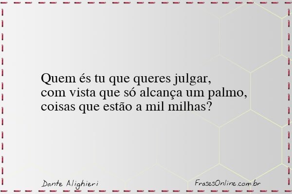 Frase de Dante Alighieri