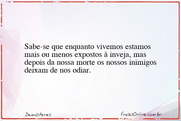 Frase de Demóstenes