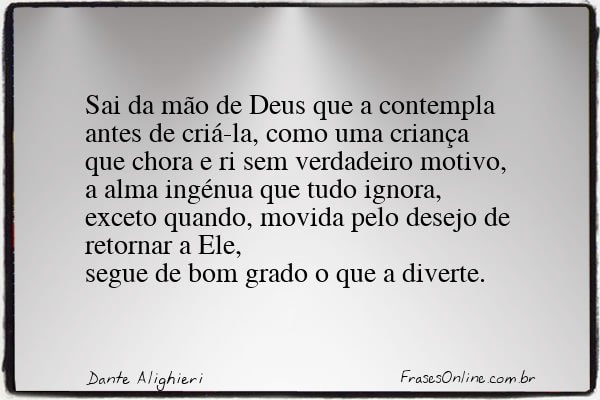 Frase de Dante Alighieri